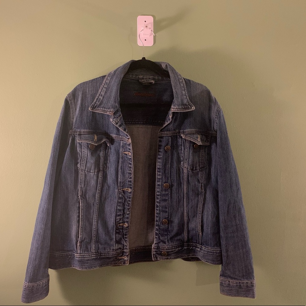 Eddie Bauer vintage denim jacket. Worn occasionally, good condition.